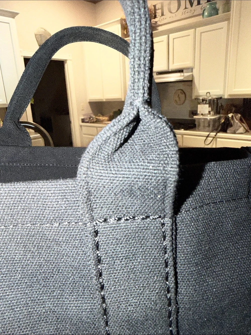 Black The Tote Bag Canvas Tote